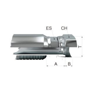 Hembra Giratoria Recta SAE 45º