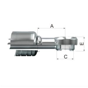 Conexión Banjo Métrico, sin Pelar