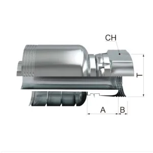 Hembra Giratoria Recta BSP