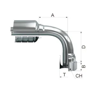 Hembra Giratoria a 90º BSP