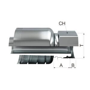Hembra Recta Métrica Cono 24º Serie Pesada