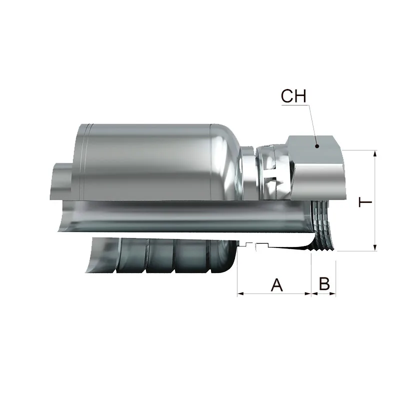 Hembra Giratoria Recta BSP