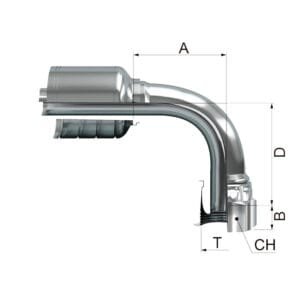 Hembra Giratoria a 90º BSP