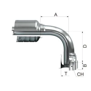 Hembra Giratoria a 90º BSP