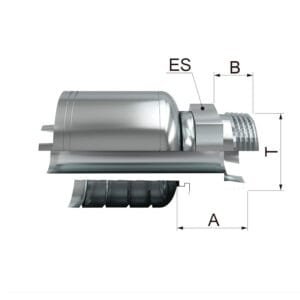 Macho Fijo Métrico Cono 24º Serie Ligera