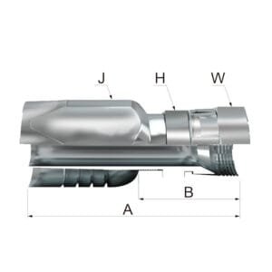 RNFJ Hembra Giratoria Recta JIC 37º