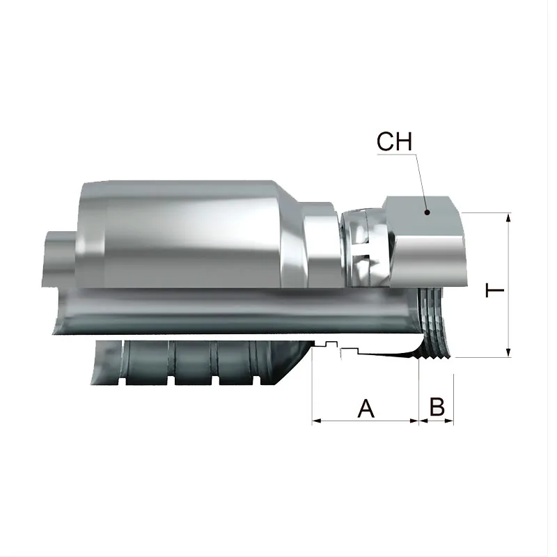 Hembra Giratoria Recta BSP