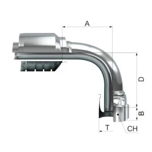 Hembra Giratoria a 90º BSP