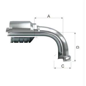 FHPA90 Flange a 90º Código 61 SAE 3000 PSI
