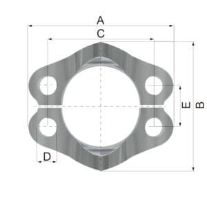 FL Brida 3000 PSI – ISO 6162-SAE J518