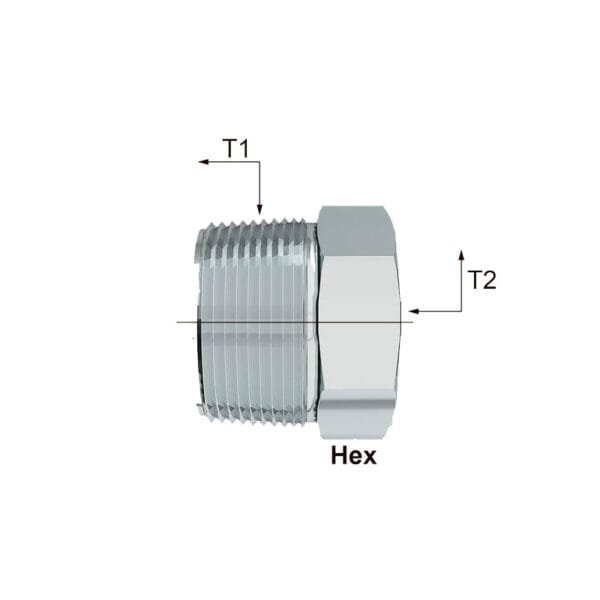 Adaptador Bushing de Reducción NPTF