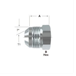 Adaptador Tapón Macho Flared JIC 37º