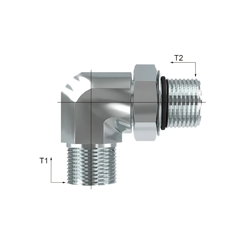 Macho ORFS -Macho SAE con O-Ring a 90º