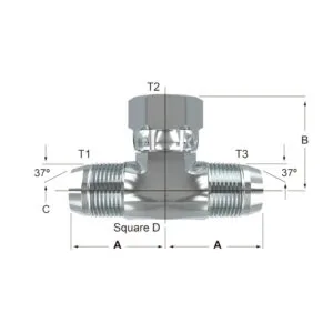 Adaptador Macho Flared – Hembra Flared Giratoria