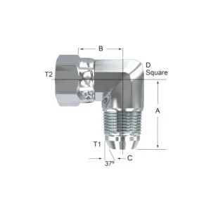 Adaptador Macho Flared – Hembra Flared Giratoria a 90º