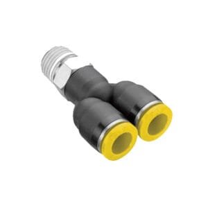 PWT Push In Métrico, Macho tipo «Y» (mm x in)