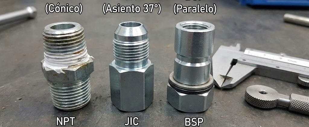 Guía definitiva de Roscas y Conectores: Diferencias entre JIC, NPT y BSP